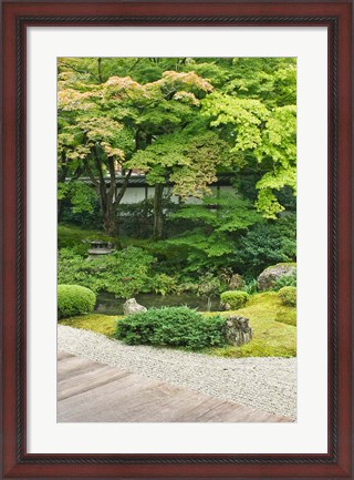 Framed Sennyuji Temple Garden, Kyoto, Japan Print