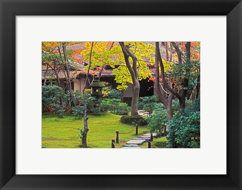 Framed Okochi Sanso, Arashiyama, Kyoto, Japan Print