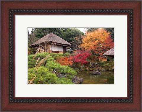 Framed Tea House, Kyoto, Japan Print
