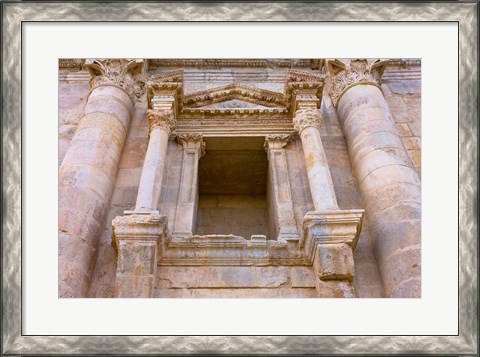 Framed Ancient Jerash Gate, Amman, Jordan Print