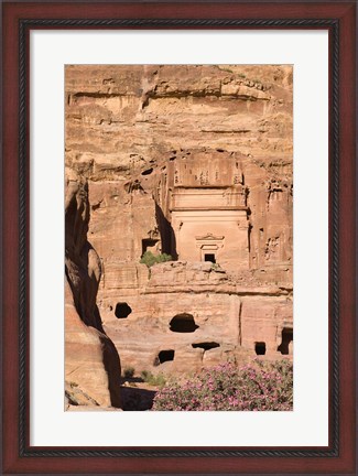 Framed Uneishu Tomb, Petra, Jordan Print
