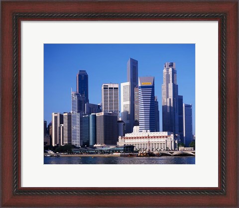Framed Singapore Skyline Print