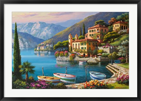Framed Villa Bella Vista Print