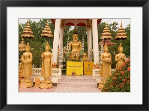 Framed Buddha Image at Wat Si Saket, Laos Print