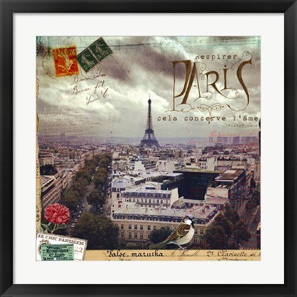 Framed Breath Of Paris Print