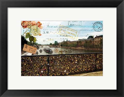 Framed Pont Des Arts Print