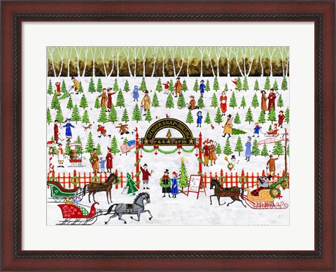 Framed Ginger Snap Hollow Tree Farm Print