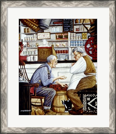 Framed Just a Friendly Game Print