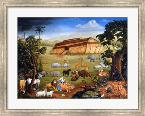 Framed Noah&#39;s Ark Print