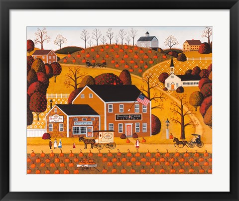 Framed Pumpkin Crest Inn Print