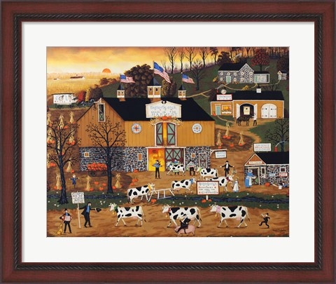 Framed When The Cows Come Home Print