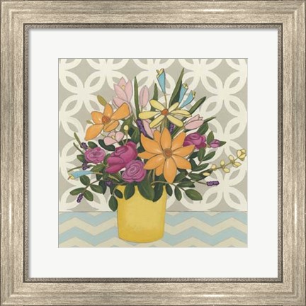 Framed Patterns &amp; Petals II Print