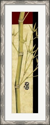 Framed Meditative Bamboo Panel I Print