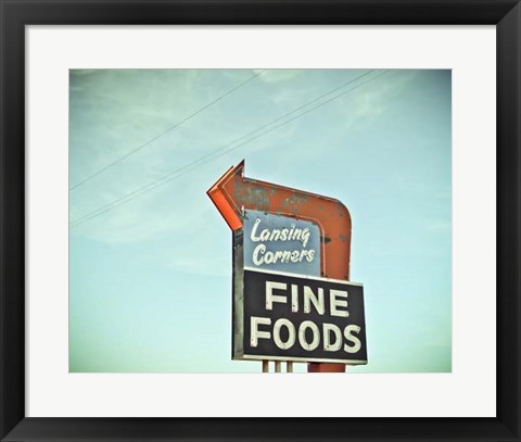 Framed Vintage Diner II Print