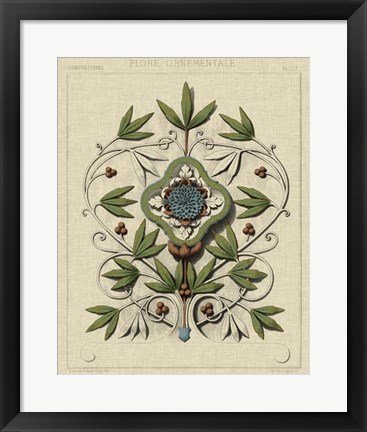 Framed Decorative Flourish IV Print