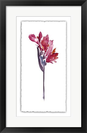 Framed Floral Watercolor V Print