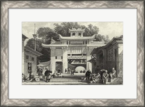 Framed Scenes in China V Print