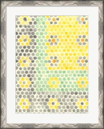 Framed Floral Linoleum II Print