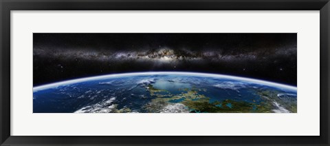 Framed Artist&#39;s concept of an extraterrestrial planet Print
