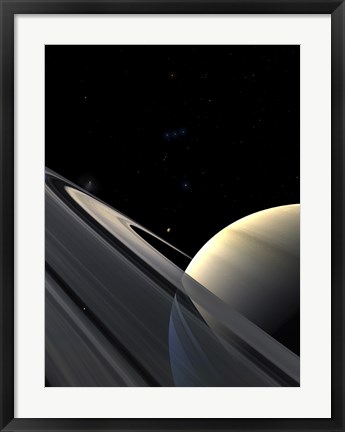 Framed Rings of Saturn Print