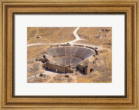 Framed Roman Amphitheater, Ancient Hierapolis, Pamukkale, Turkey Print