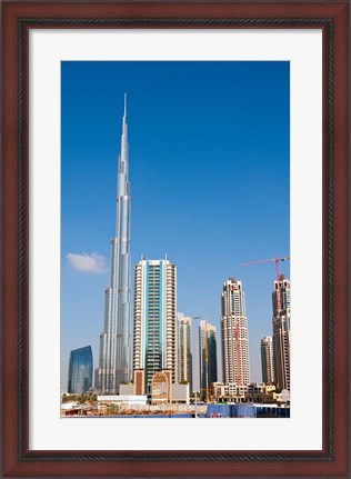 Framed Burj Khalifa, Dubai, United Arab Emirates Print