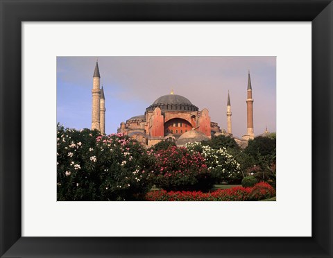 Framed Saint Sophia Church, Hagai Sophia, Istanbul, Turkey Print