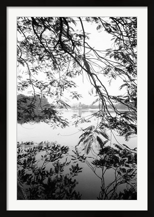 Framed Hoan Kiem Lake View, Hanoi, Vietnam Print