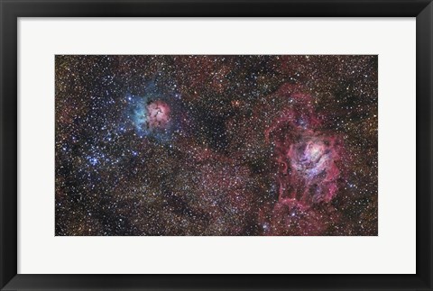 Framed Stars of the Sagittarius Constellation Print