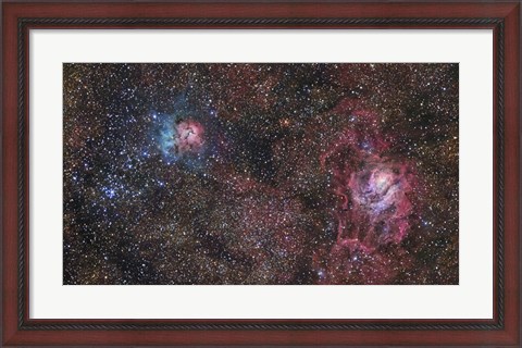 Framed Stars of the Sagittarius Constellation Print