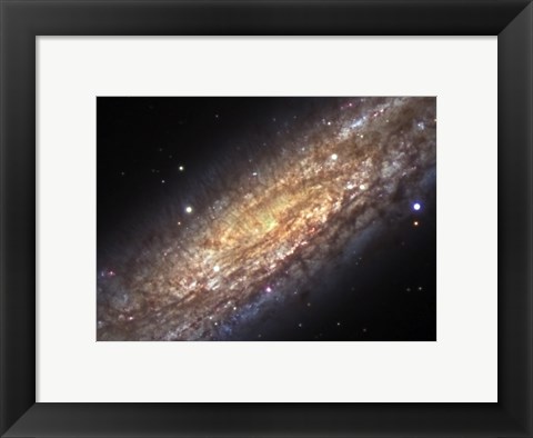 Framed Core of NGC 253, the Sculptor Galaxy Print