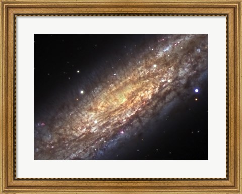 Framed Core of NGC 253, the Sculptor Galaxy Print