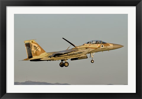 Framed Israeli Air Force F-15I Ra&#39;am Print