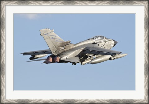 Framed Italian Air Force Panavia Tornado ECR Print