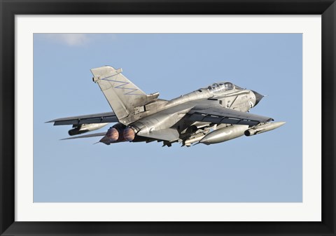 Framed Italian Air Force Panavia Tornado ECR Print