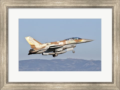 Framed Israeli Air Force F-16I Sufa Print
