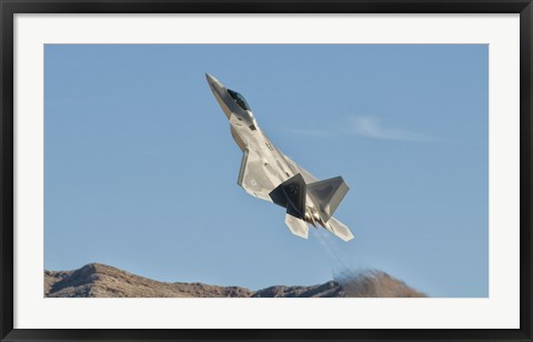 Framed US Air Force F-22 Raptor, Nellis Air Force Base, Nevada Print