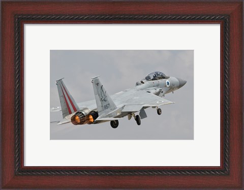 Framed F-15D Eagle Baz Aircraft of the Israeli Air Force Print