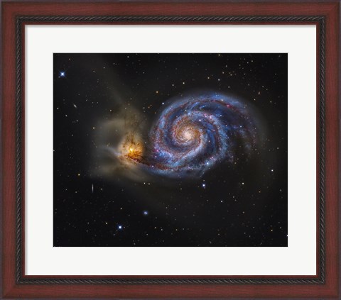 Framed Whirlpool Galaxy Print