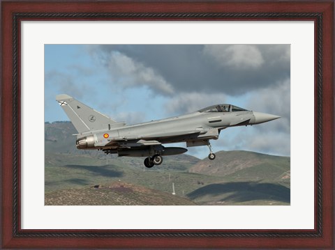 Framed Eurofighter Typhoon of the Spanish Air Force Print
