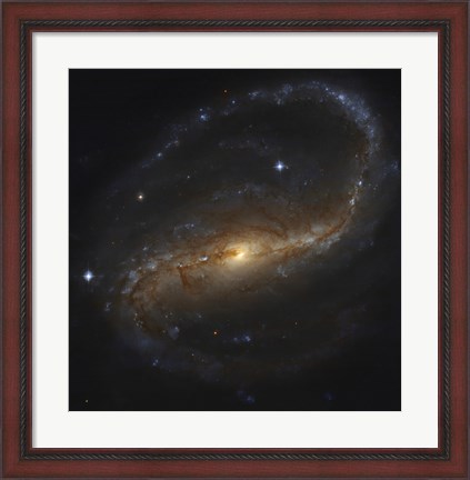 Framed Barred Spiral Galaxy in the Constellation Pegasus Print