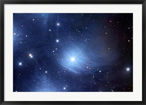 Framed Merope Nebulosity and IC 349 Print