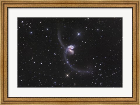 Framed Interacting Galaxies in Corvus Print