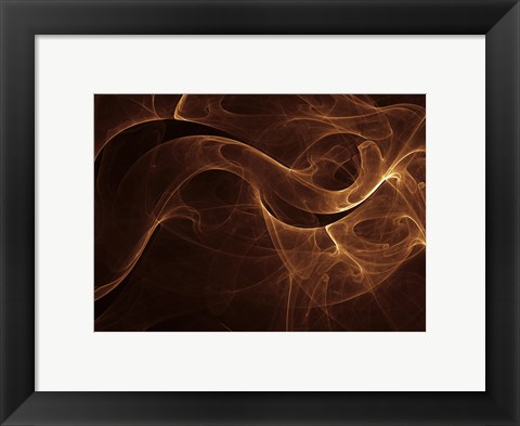 Framed Abstract Gold One Print