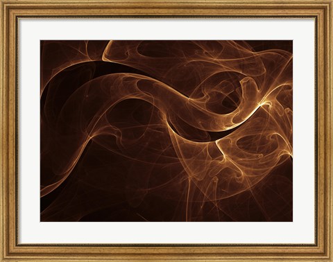 Framed Abstract Gold One Print