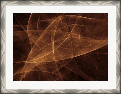 Framed Abstract Gold Two Print