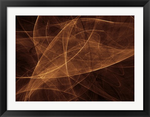 Framed Abstract Gold Two Print