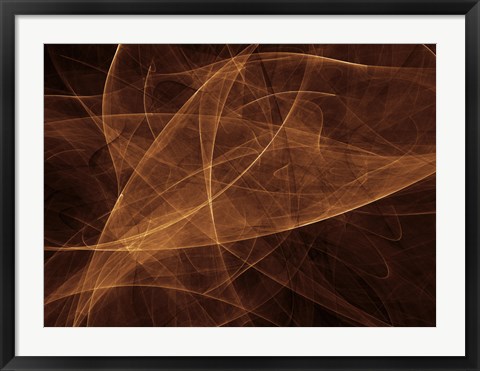 Framed Abstract Gold Two Print