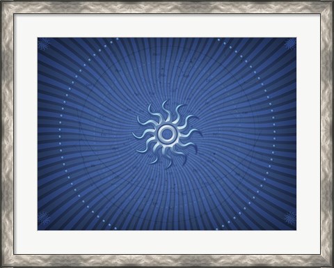 Framed Blue Star Print