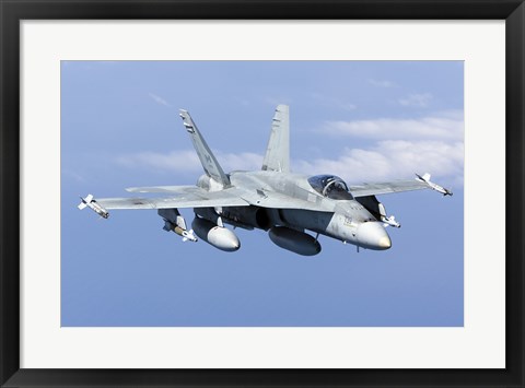 Framed CF-188A Hornet of the Royal Canadian Air Force (front view) Print